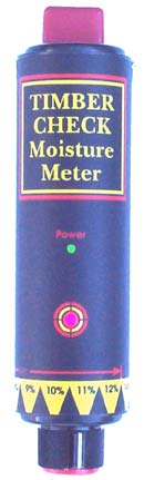 Timber check clearance moisture meter
